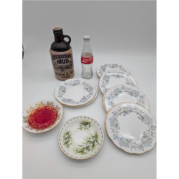 Vintage Flatware and collectable coke bootle and jug