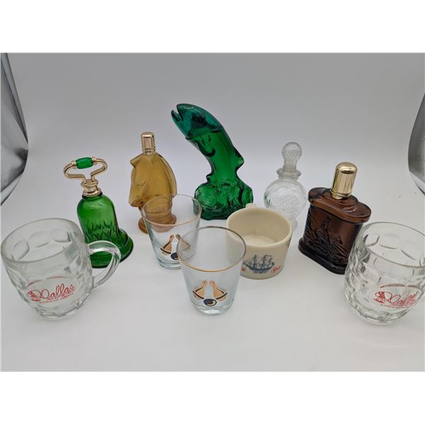 Collectable collogne bottles