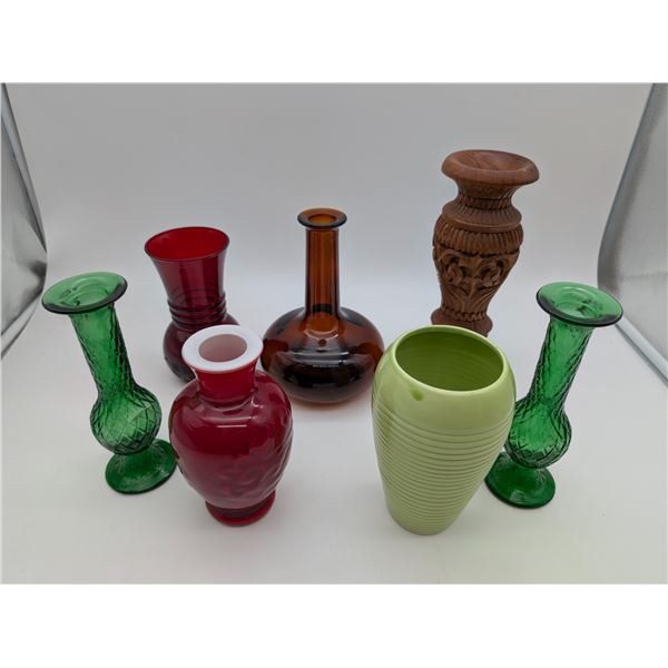 Assortment of vases