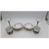 Image 1 : Ceramic flatware and glass wineglasses