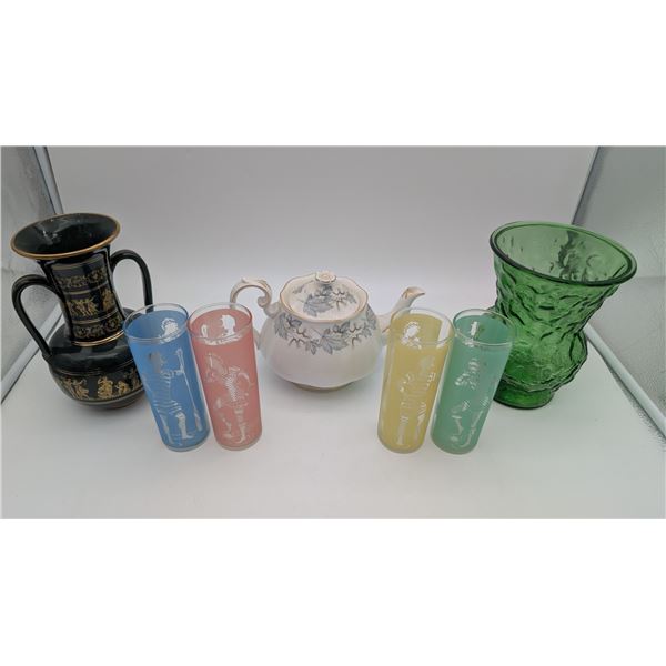Assortment of glasses and vases