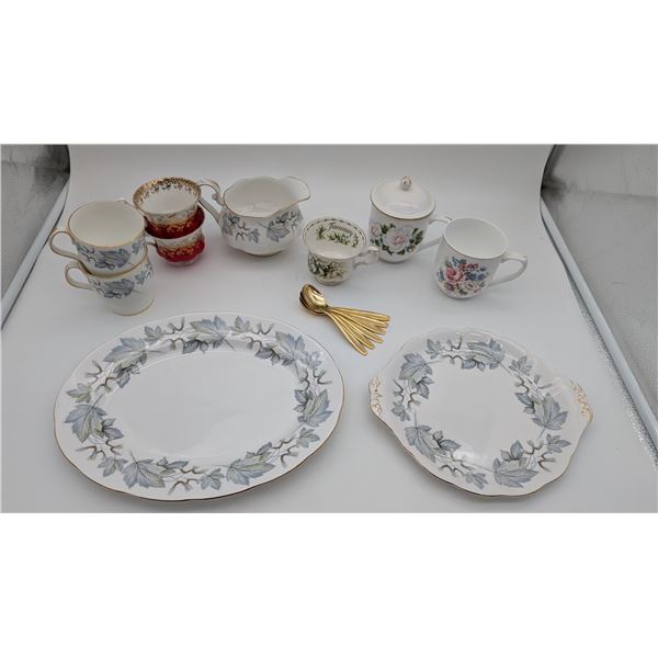 Assortment of Drinkware and serving trays