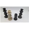 Image 1 : Set of Vintage Onyx Marbel Candel Holders