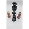 Image 1 : Set of Vintage Onyx Marbel Candel Holders