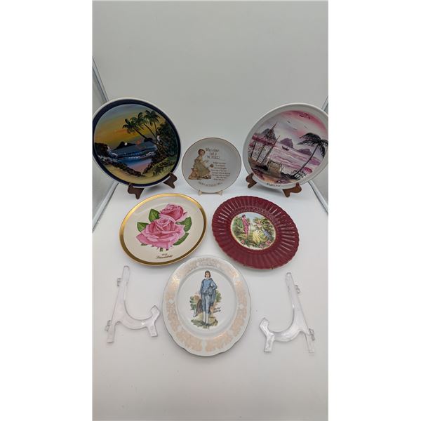 Collection of vintage decorative plates
