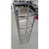 Image 1 : Metal framed glass organizing shelf