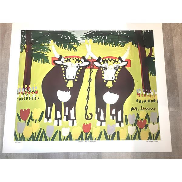Maud Lewis "Female Oxen in Pasture" A