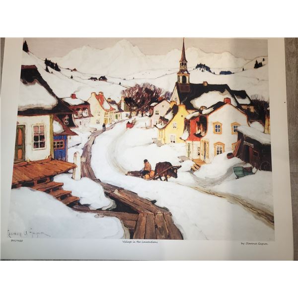 Clarence Gagnon "Village in the Laurentians" A