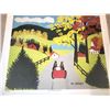 Image 1 : Maud Lewis "Fall Secene with Red Cart" A