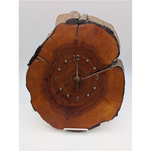 Cedar live edge wall clock (ct31)