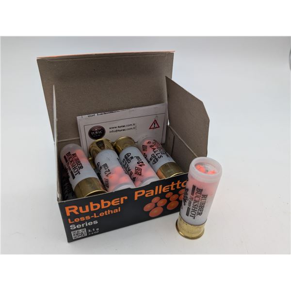 Sterling 12 gauge rubber buckshot ammo