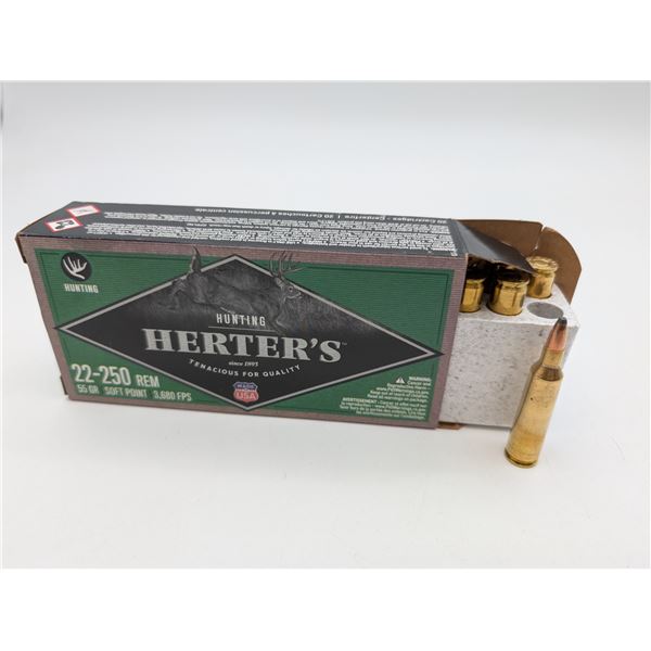 Herter's 22-250 ammo (ck17)
