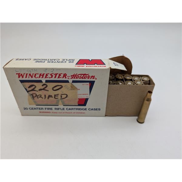 winchester 220 swift primed brass (ck17)