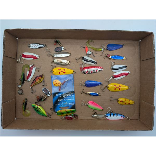 Selection of fishing spoons