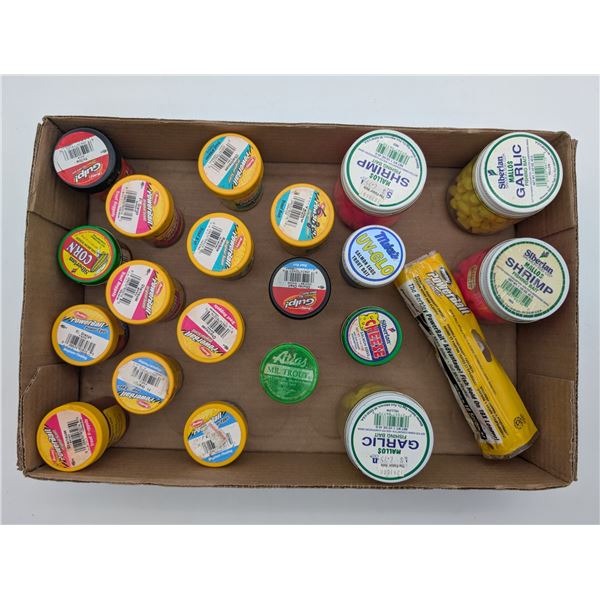 Large assortment of fishing baits