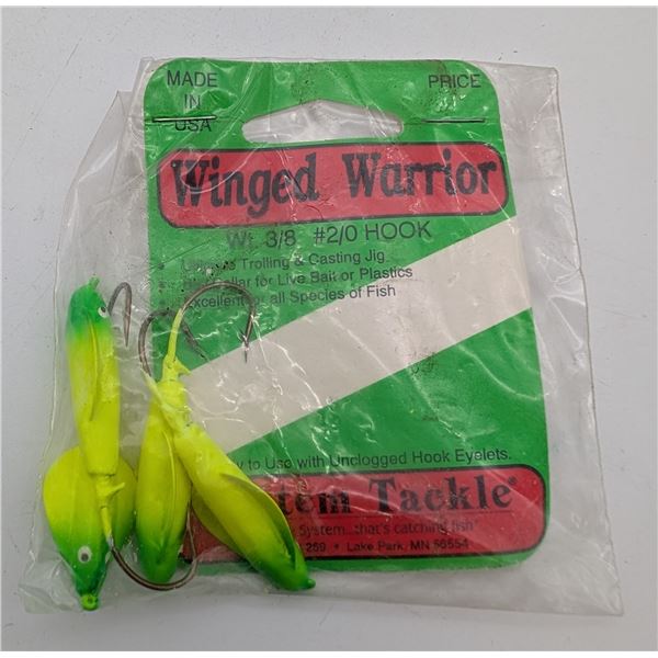 3/8 winged warrior walleye jigs