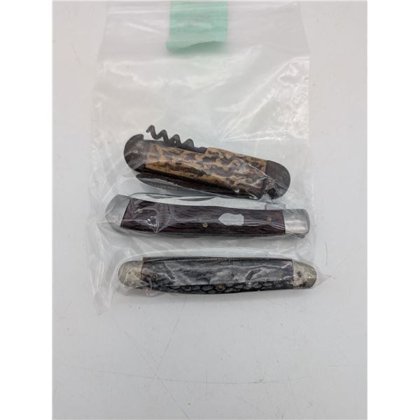 three vintage pocket knives (ck17)