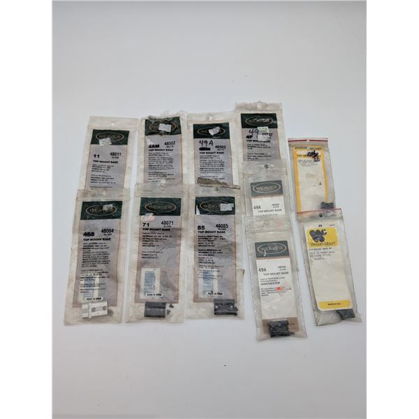 assortment of top scope mount bases