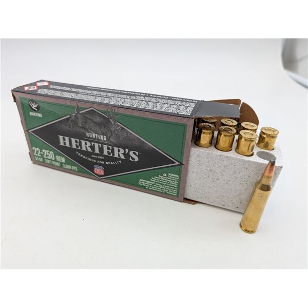 Herters 22-250 ammo (ck17)