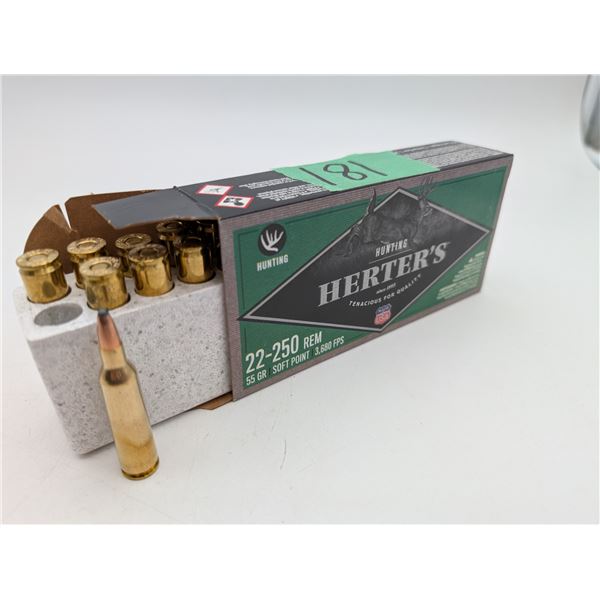 Herters 22-250 ammo (ck17)