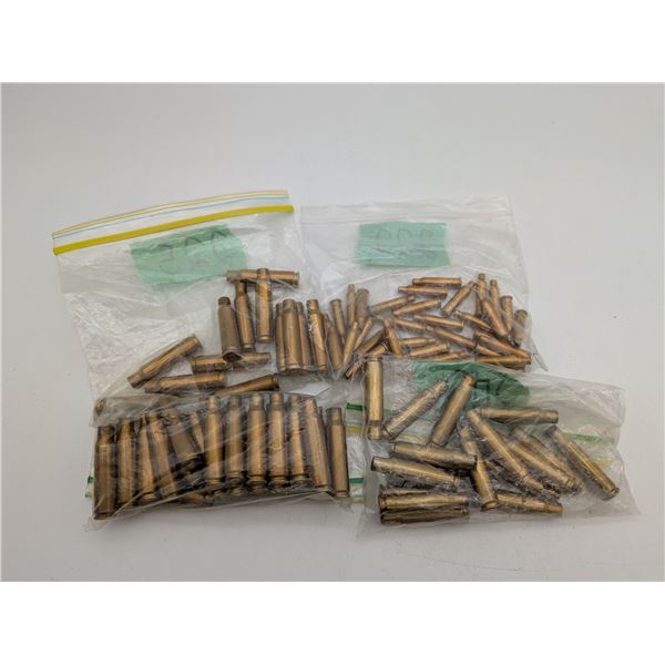 Assorted  primed and unprimed .308 Brass (ck17)