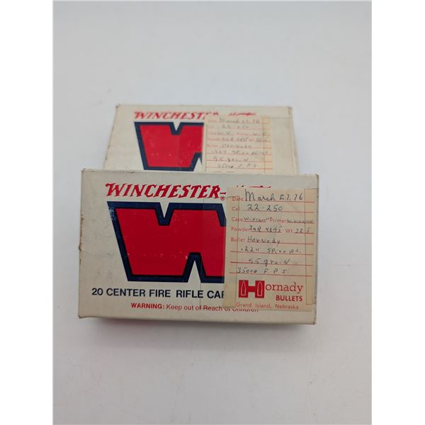 22-250 reloaded ammo (ck17)