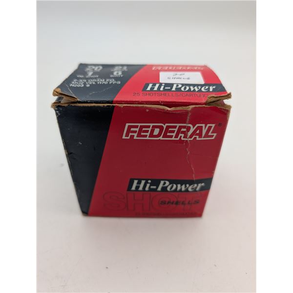 Partial box Federal 20 gauge ammo (ca33)
