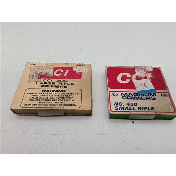 2 packs CCI small rifle primers