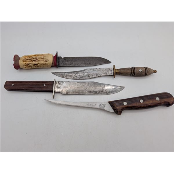 5 assorted hunting knives (ct31)