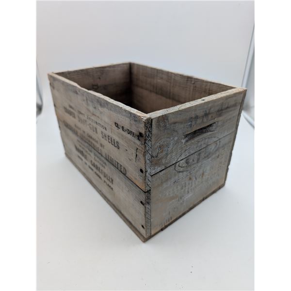 CIL Canuck #4 shotshell wooden crate (ct31)