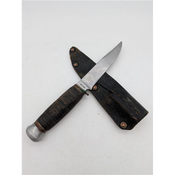 H Dorwall Solingen hunting knife with sheath (ca33)