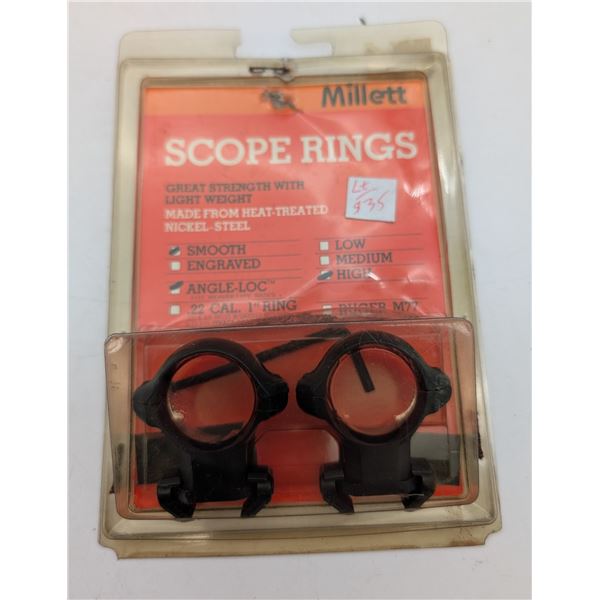 Millett scope rings  (ca33)