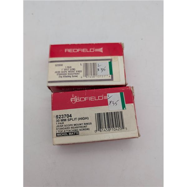 Redfield 30mm split scope mount rings (ca33)