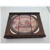 Image 1 : Dr. Pepper Advertising sign on wooden crate backing (ct31)