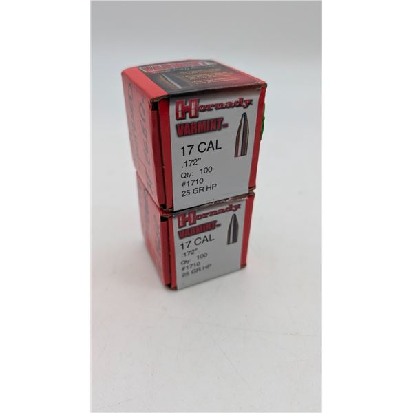 Hornady varmint .17CAL bullets (ck17)