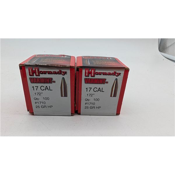 Hornady varmint .17CAL bullets (ck17)