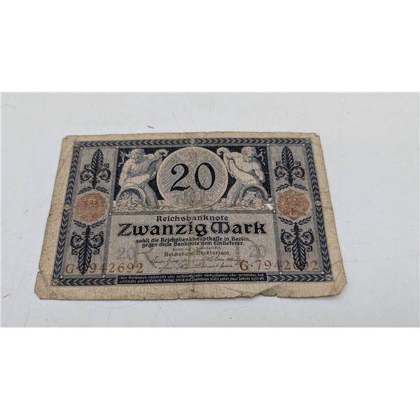 1915 20 Mark German banknote (ct31)