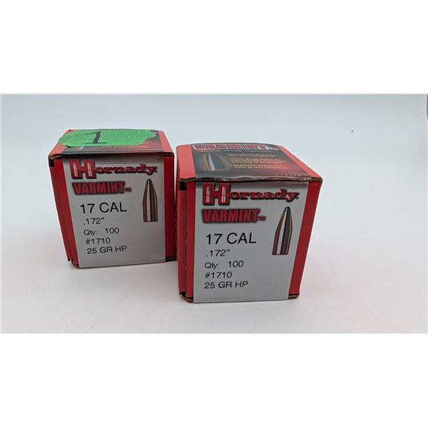 Hornady varmint .17CAL bullets (ck17)