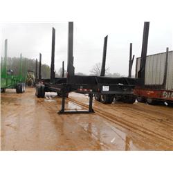 HOMEMADE 4 BOLSTER LOG TRAILER,