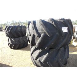 SET OF JOHN DEERE SKIDDER 67-34-25 WHEELS & TIRES