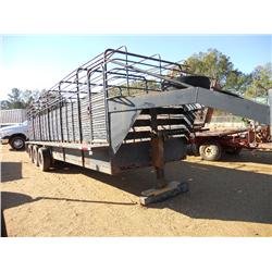 SHOPBUILT TRI-AXLE CATTLE TRAILER