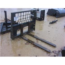 FORK ATTACHMENT, FITS SKID STEER