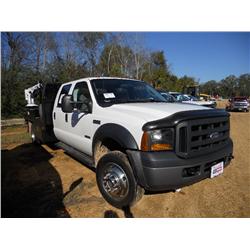 2006 FORD F550 4X4 CREWCAB SERVICE TRUCK,