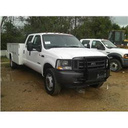 2004 FORD F550 4X4 S/A SERVICE TRUCK,