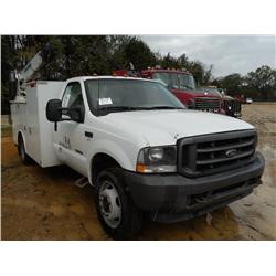 2003 FORD F550 4X4 SERVICE TRUCK,