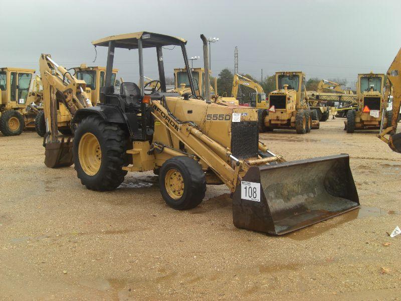 FORD 555D 4X4 LOADER BACKHOE,