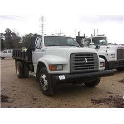 1995 FORD F SERIES S/A FLATBED TRUCK,