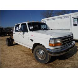 1997 FORD F350XLT S/A CAB & CHASSIS,