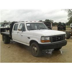 1992 FORD F350XL S/A FLATBED,