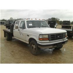 1997 FORD F350XL S/A FLATBED,